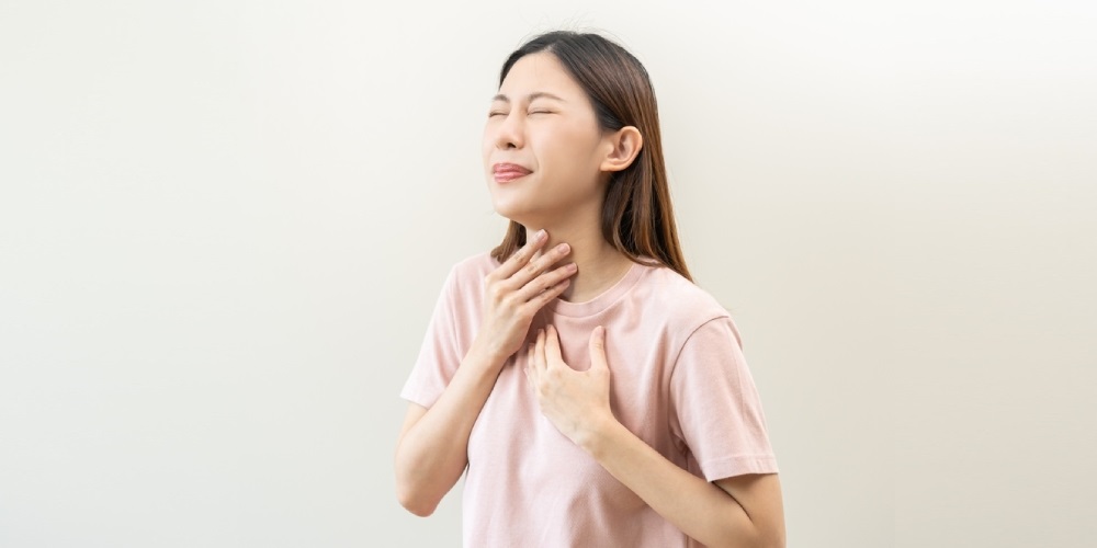 sleep apnea patient suffering grom acid reflux