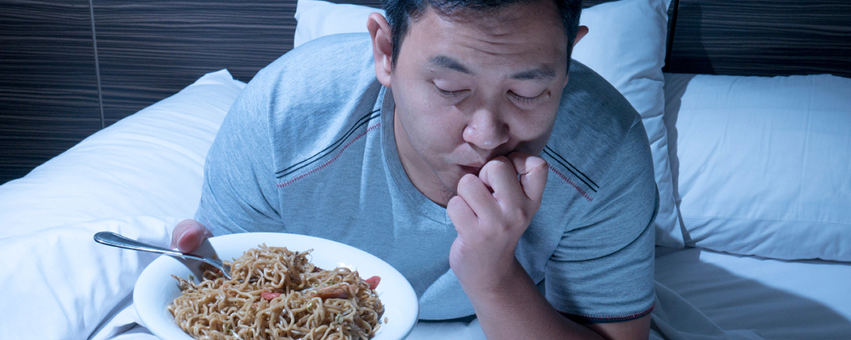person late night eating